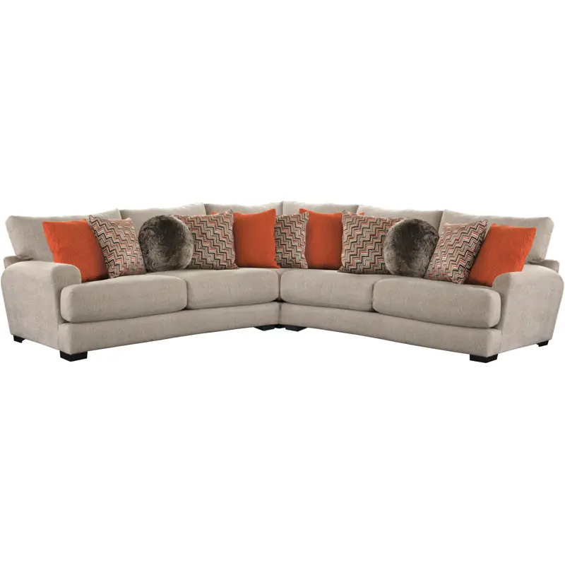 Jackson Furniture Ava 3pcs Sectional Set in Cashew