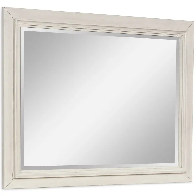Shaybrock - Bedroom Mirror - Antique White / Brown
