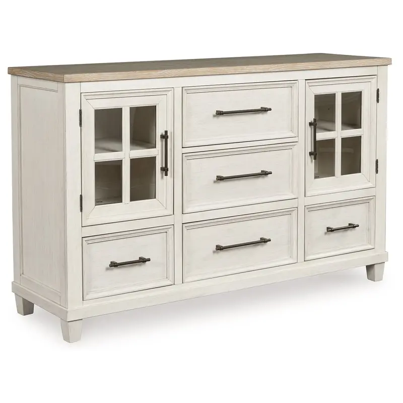 Shaybrock - Dresser - Antique White / Brown