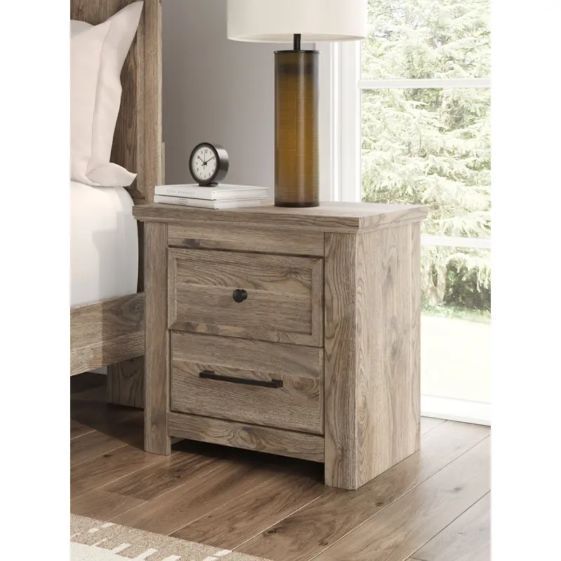 Rusticott - Two Drawer Night Stand - Brown