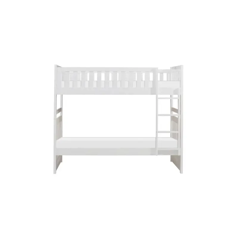 Galen Twin/Twin Bunk Bed w/ Storage Boxes in White B2053W-1*T