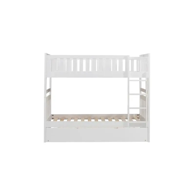 Galen Twin/Twin Bunk Bed w/ Twin Trundle in White B2053W-1*R