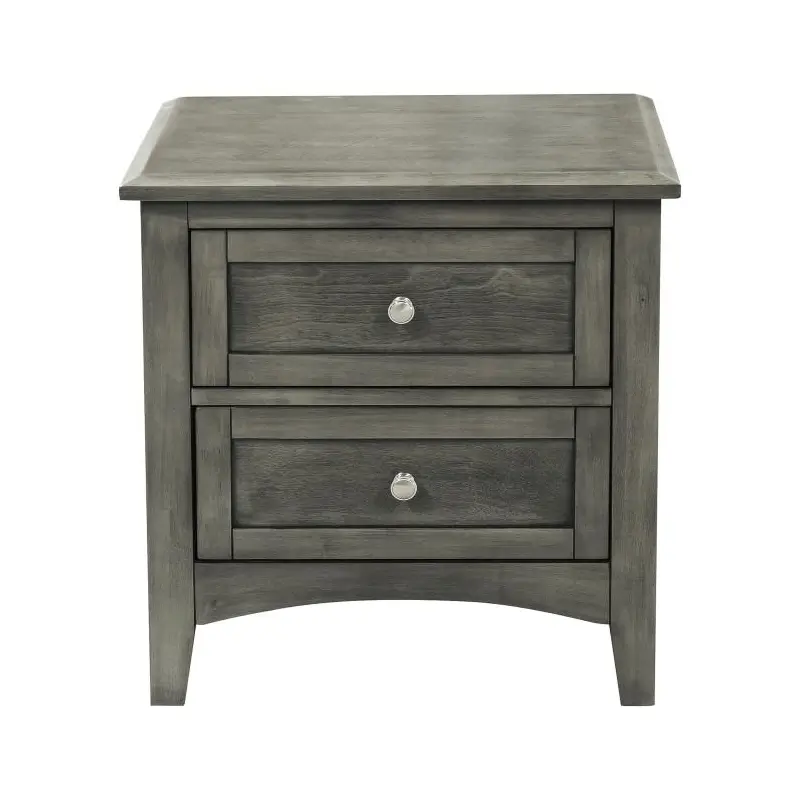 Garcia 2 Drawer Nightstand in Gray 2046-4