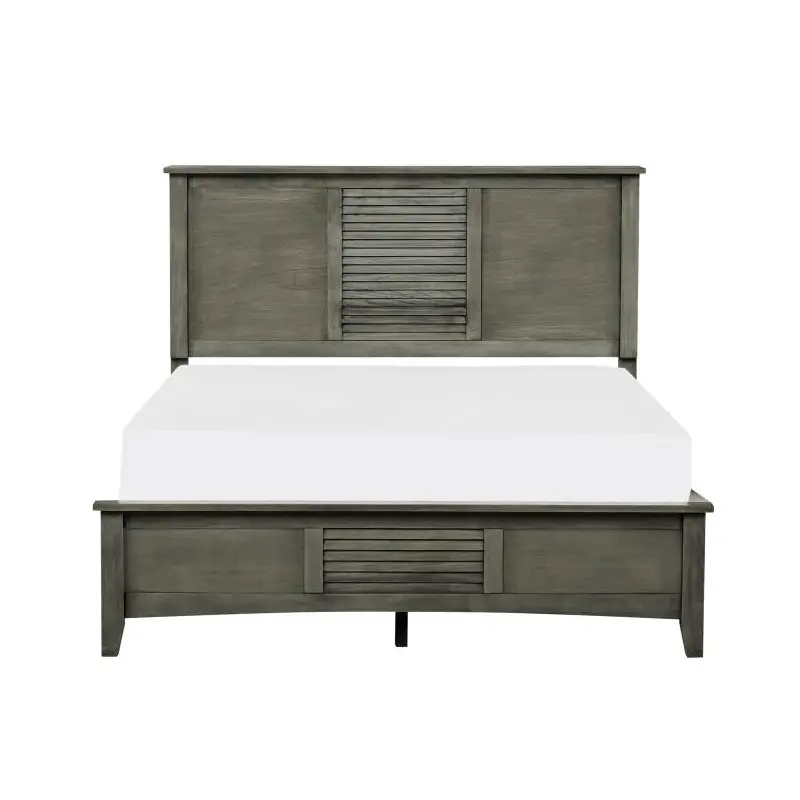 Garcia Queen Panel Bed in Gray 2046-1