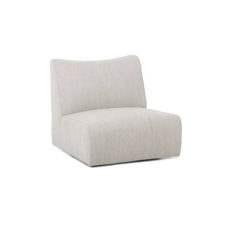 Atlas Outdoor Swivel Chair in Gray