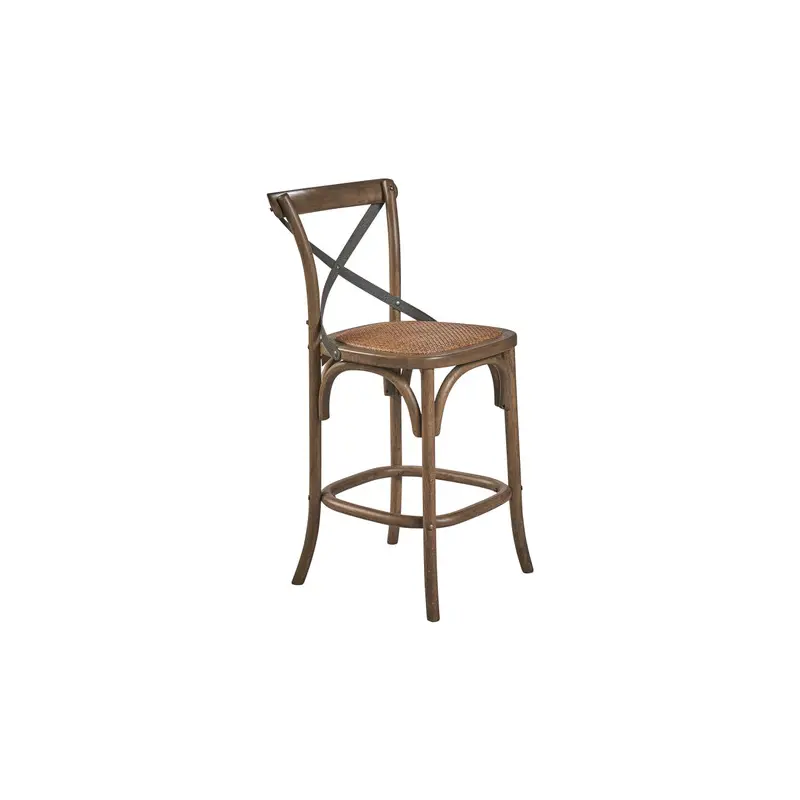 Bentwood Counter Stool w/ Metal Back - 20'