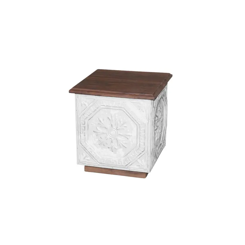 Wood Iron Side Table