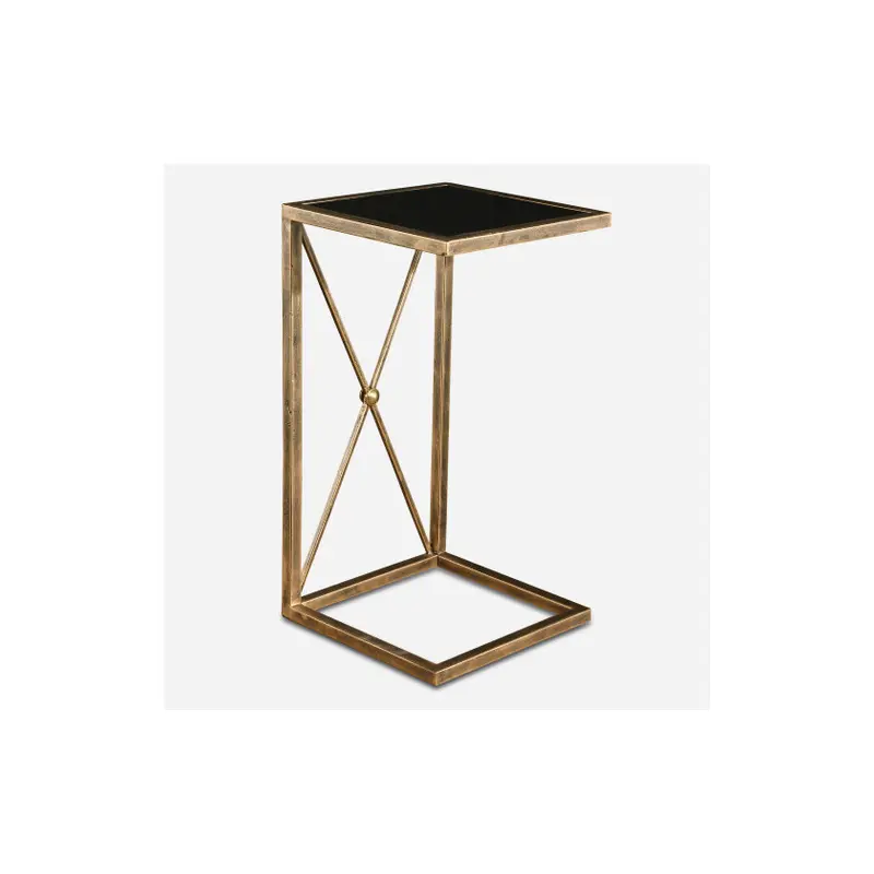 Zafina Gold Accent Table