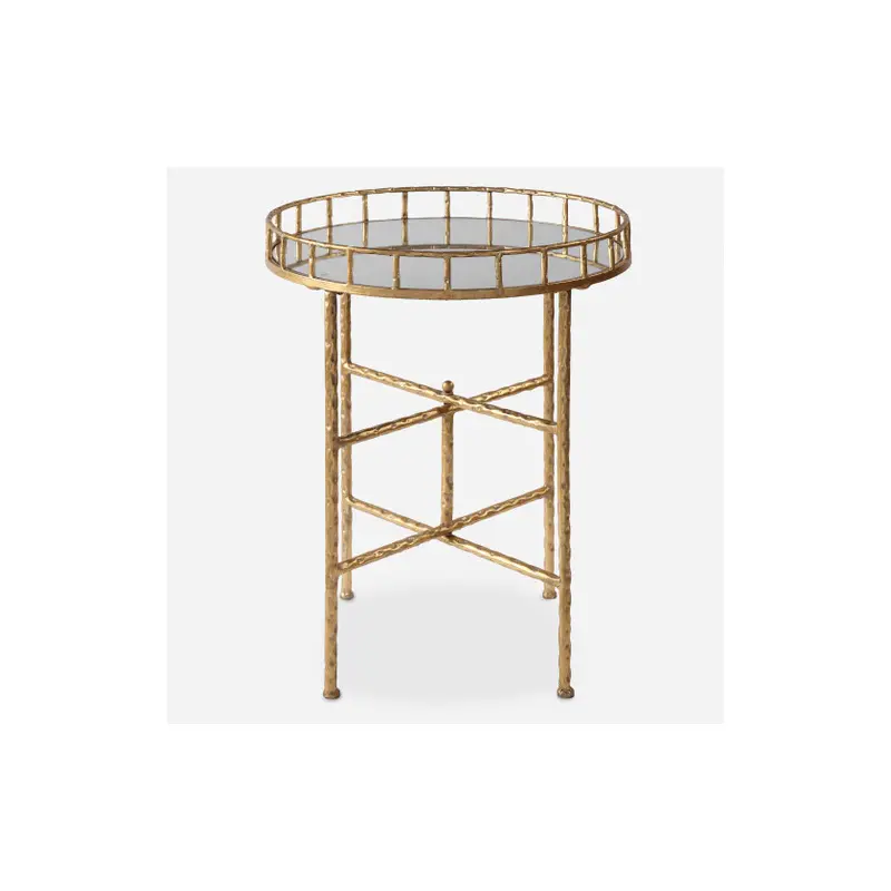 Tilly Bright Gold Accent Table