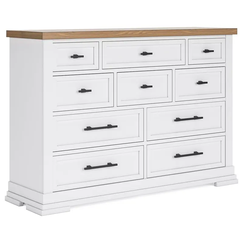 Ashbryn - Dresser - White / Natural