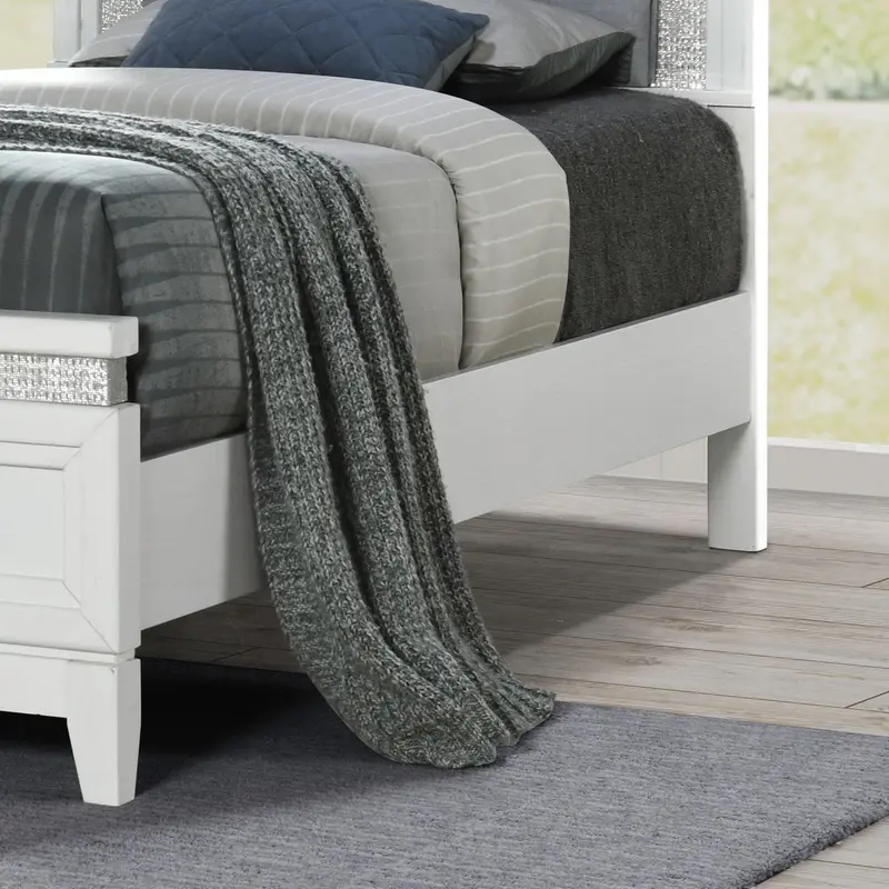 Reflections - Panel Bed Rails - White