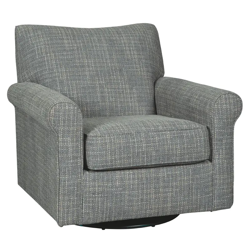 Renley - Swivel Glider Accent Chair - Ash