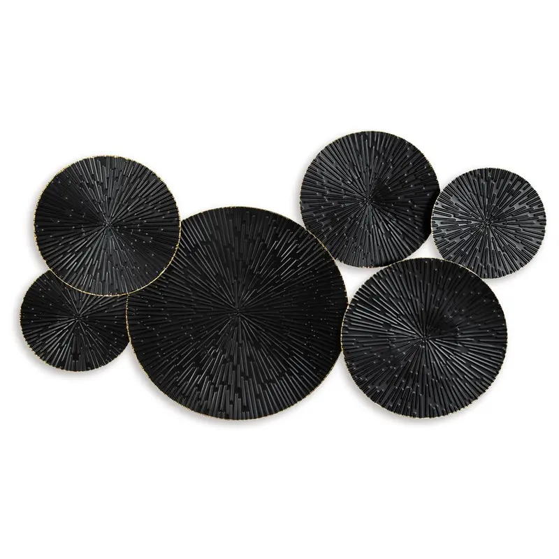Rhetlen - Wall Decor - Black / Gold Finish