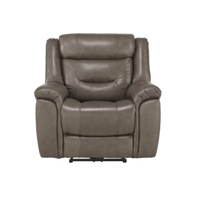 Danio Power Double Reclining Chair with Power Headrests in Brownish Gray 9528BRG-1PWH