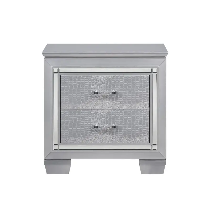 Allura Nightstand in Silver 1916-4