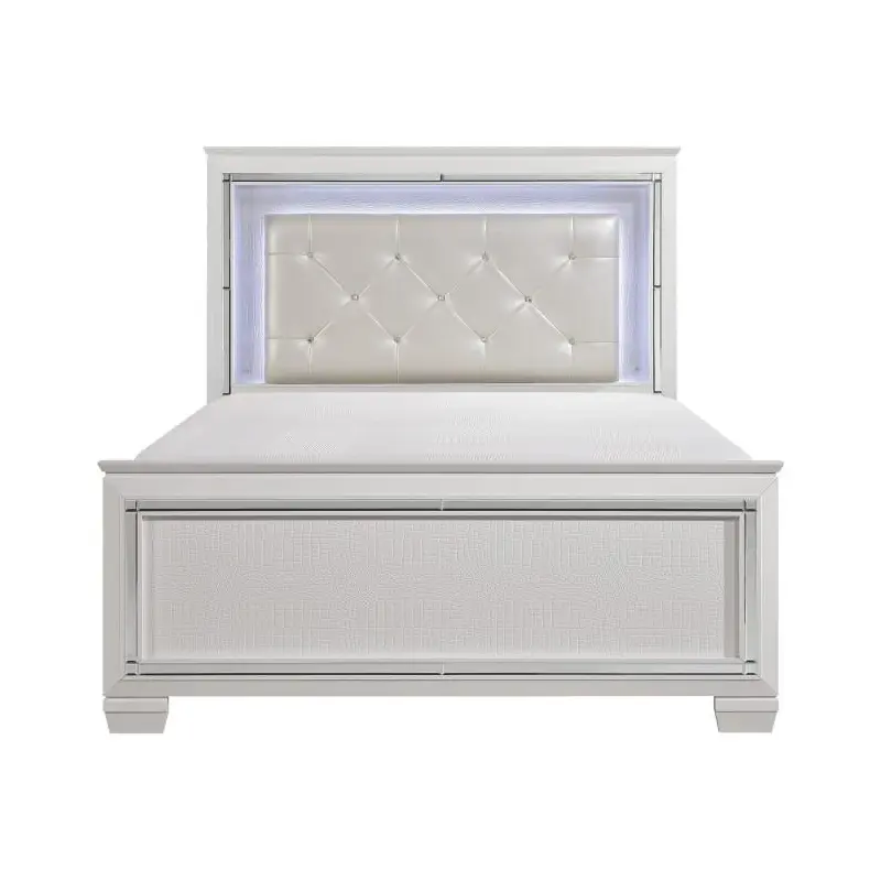 Allura Queen Panel Bed in White 1916W-1*