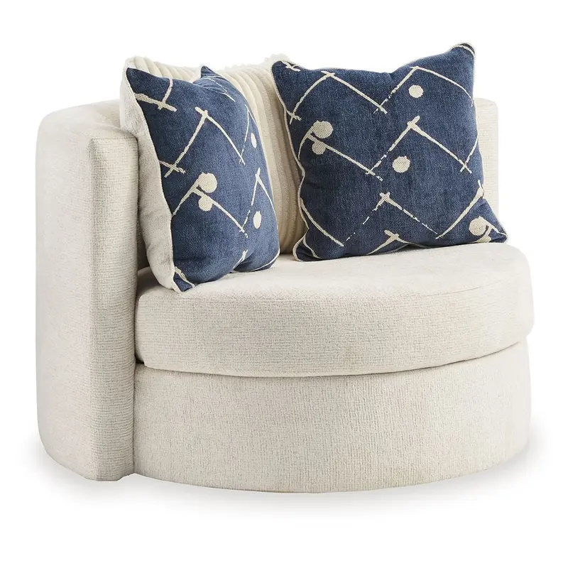 Padova - Swivel Accent Chair - Ivory