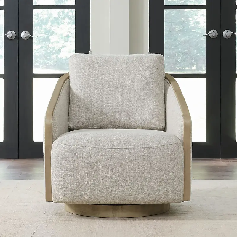 Nora - Upholstered Swivel Accent Chair