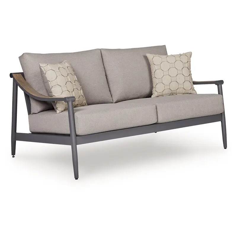 Ocean Beach - Loveseat With Cushion - Gray