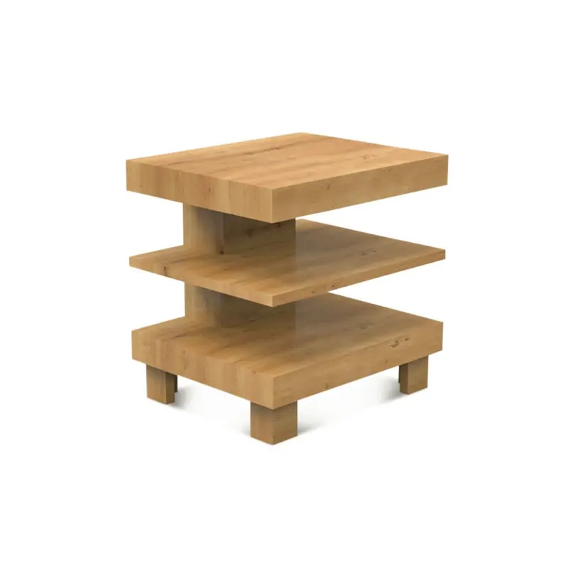 Alpine 24" Side Table in Natural Distressed Oak