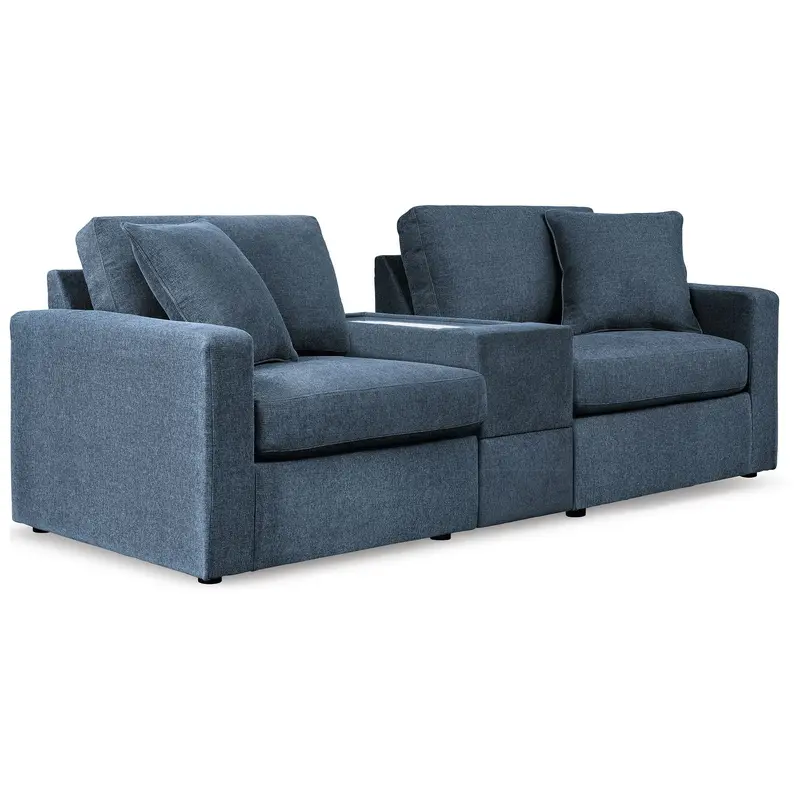 Modmax - 3-Piece Sectional Sofa With Storage Console - Fabric - Ink