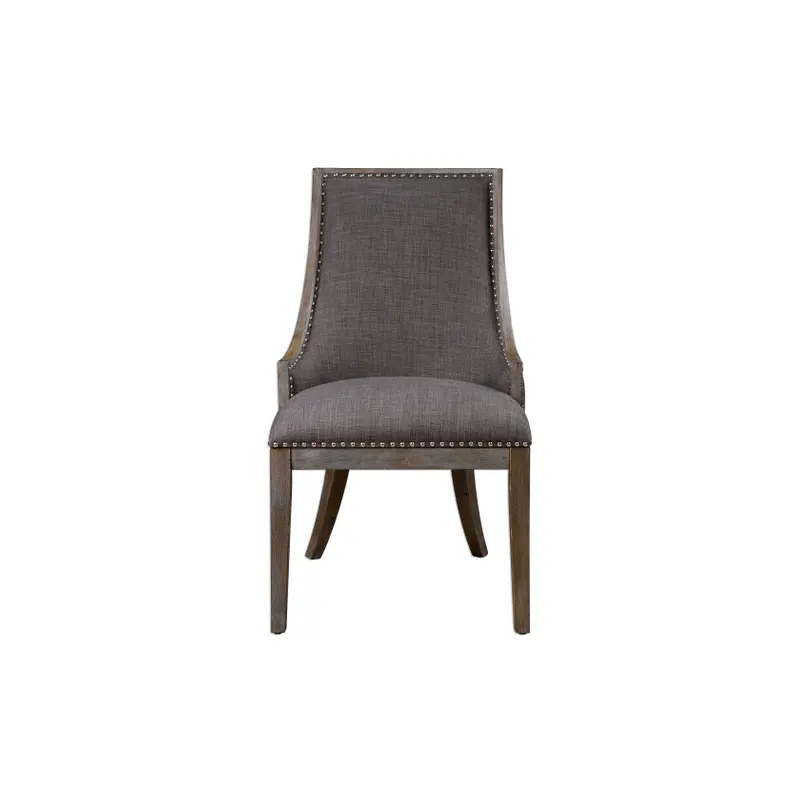 Aidrian Charcoal Gray Accent Chair