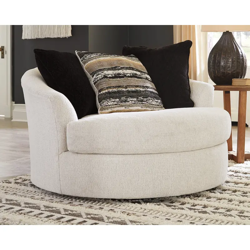 Cambri Oversized Round Swivel Chair