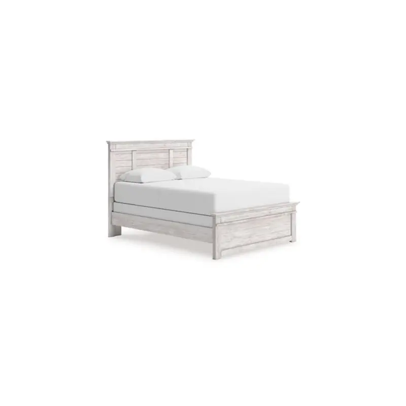 Makidern - Queen Panel Bed - Whitewash