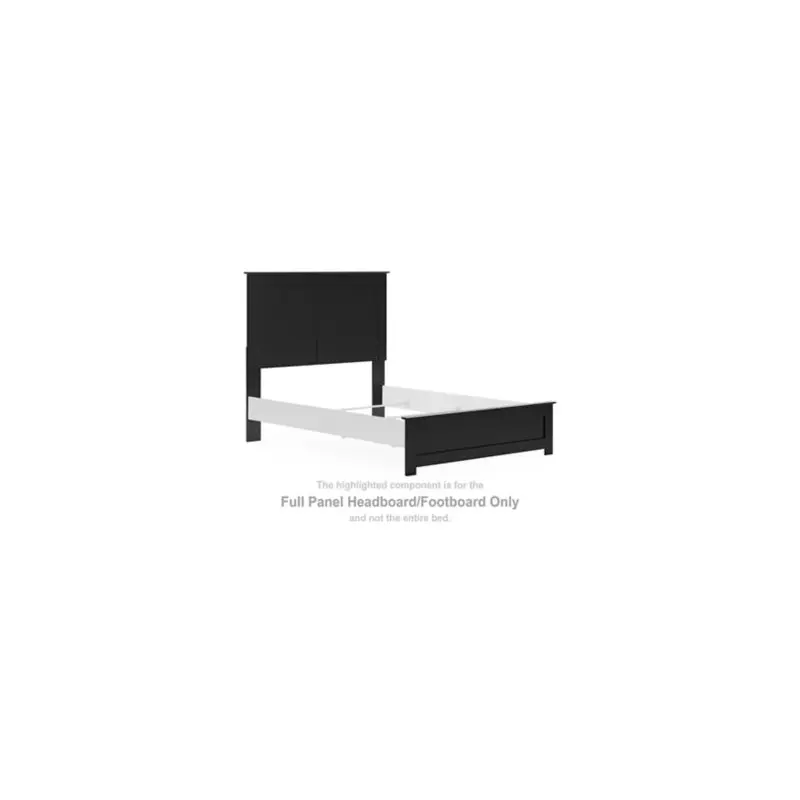 Maribel - Full Panel Headboard/Footboard - Black