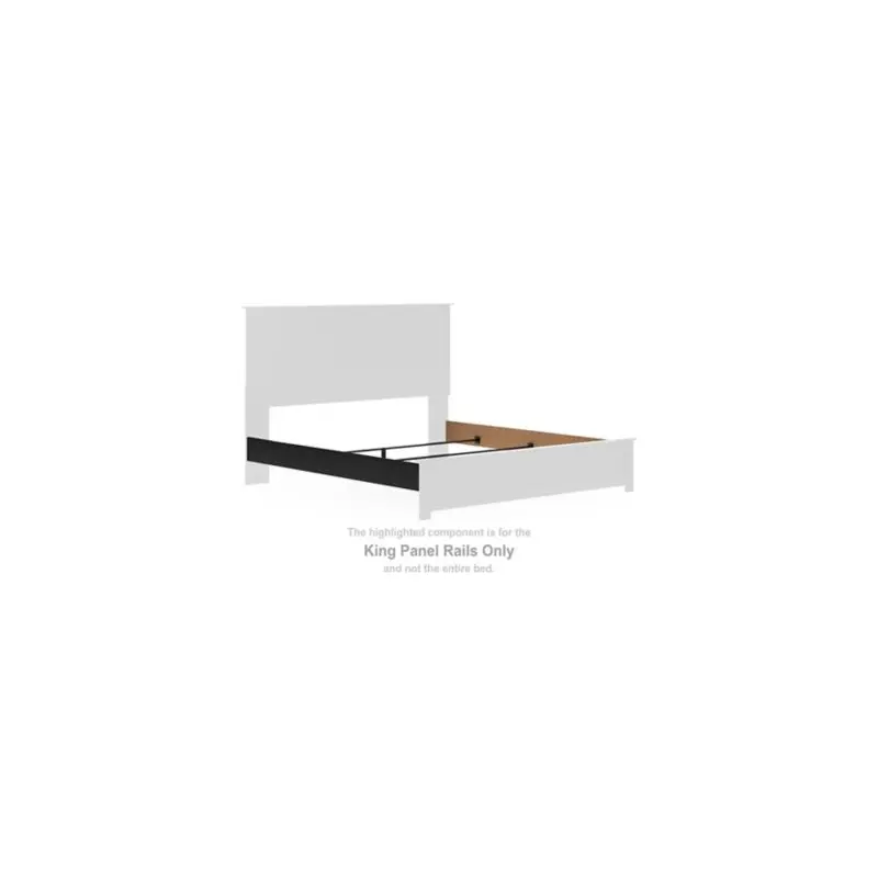 Maribel - King Panel Rails - Black