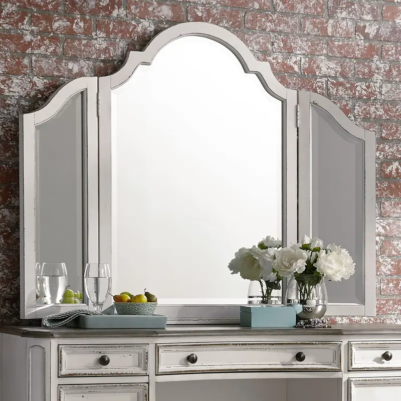 Magnolia Manor - Vanity Mirror - White