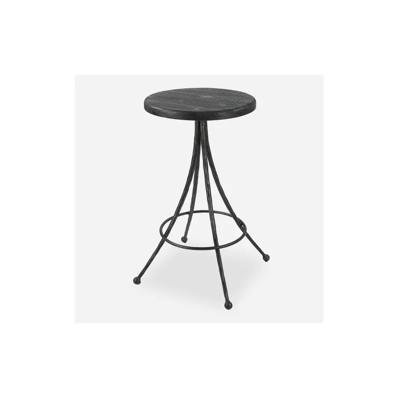 Sona Black Counter Stool