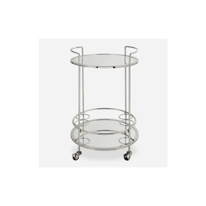 Spritz Chrome Bar Cart