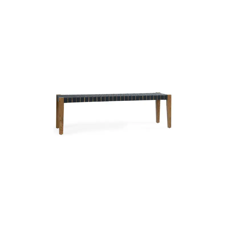 Orlando Solid Wood Bench - True Natural-Charcoal