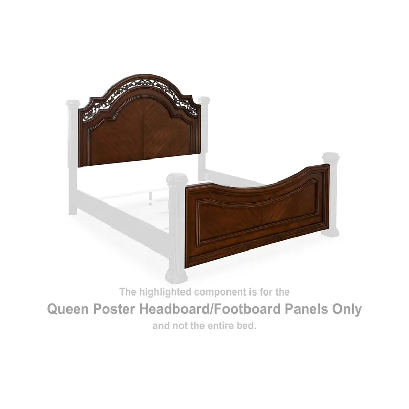 Lavinton - Queen Poster Headboard/ Footboard Panels - Brown