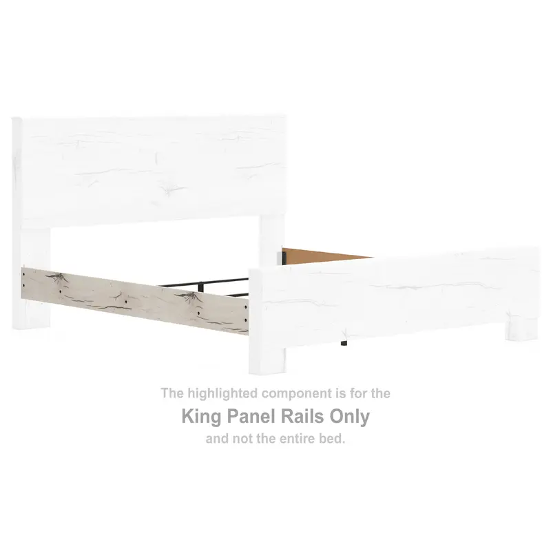 Lawroy - King Panel Rails - Light Natural