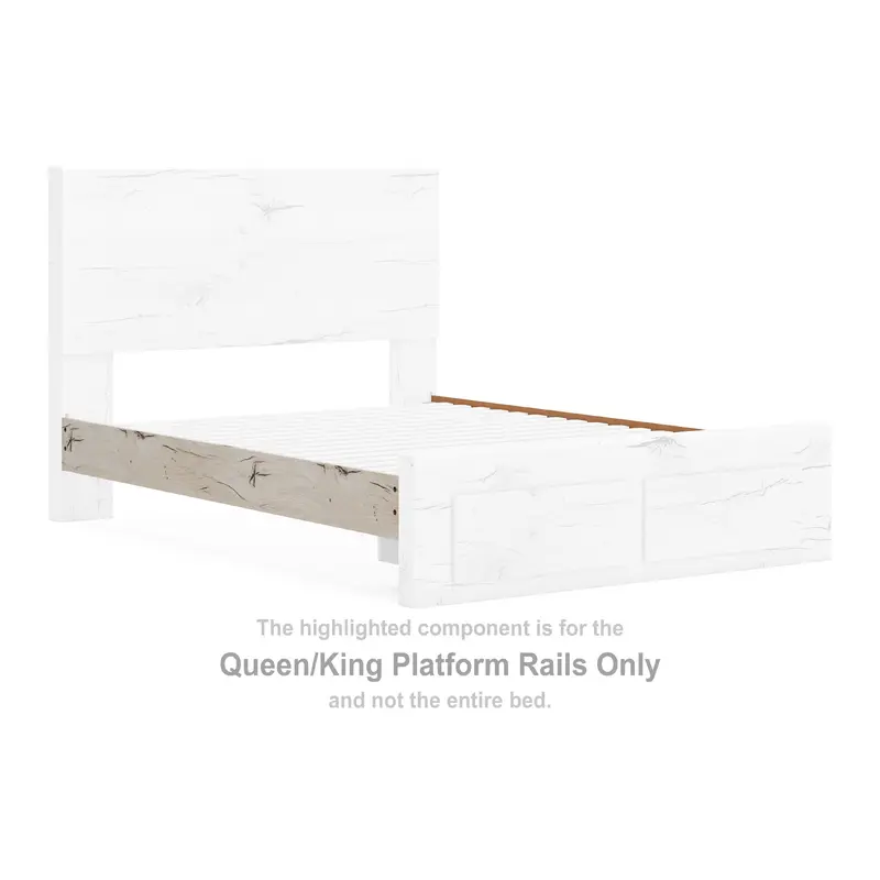 Lawroy - Queen/King Platform Rails - Light Natural