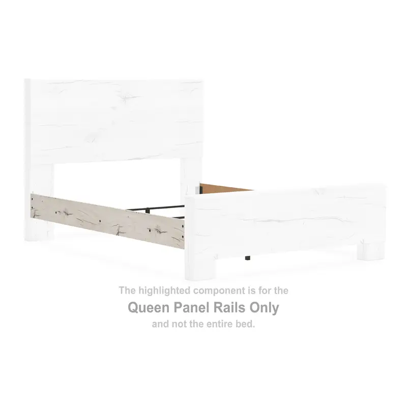 Lawroy - Queen Panel Rails - Light Natural