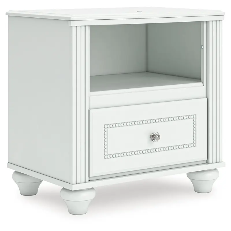 Kozlani - One Drawer Night Stand - White