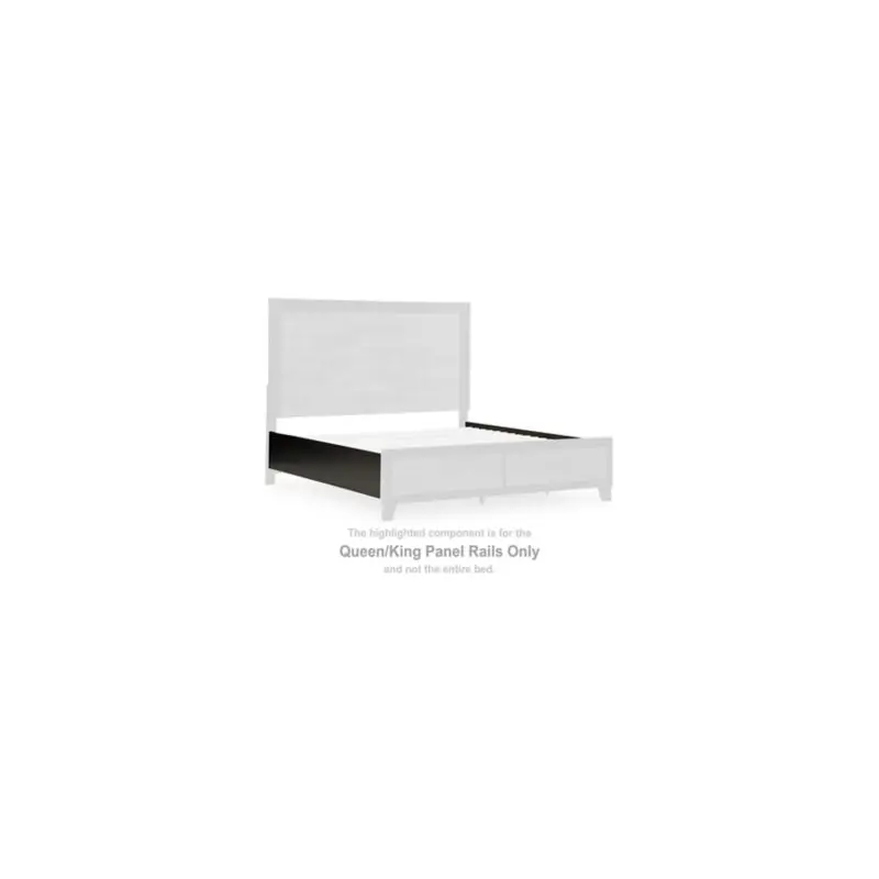 Kraeburn - Queen/King Panel Rails - Brown / Black