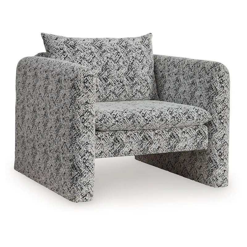 Kenbell - Accent Chair - Black / White