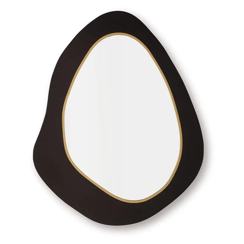 Kierlock - Accent Mirror - Black / Gold Finish