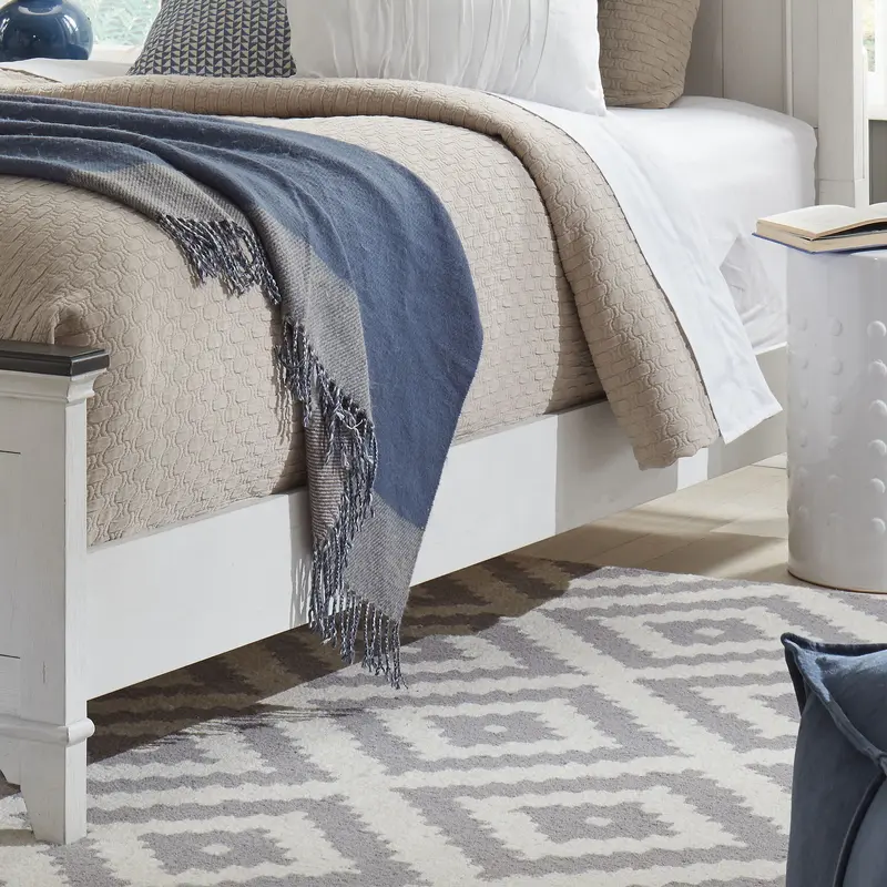 Allyson Park - Wood Panel Bed Rails - White