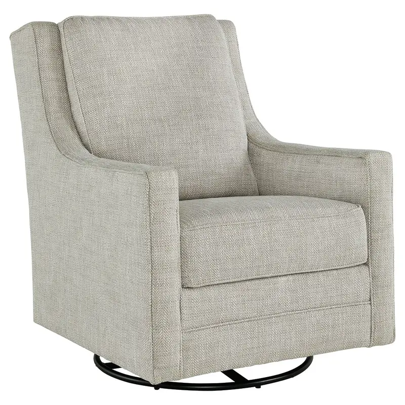Kambria - Swivel Glider Accent Chair - Fog