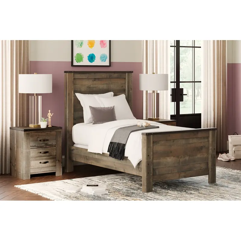 Trinell  Panel Bed