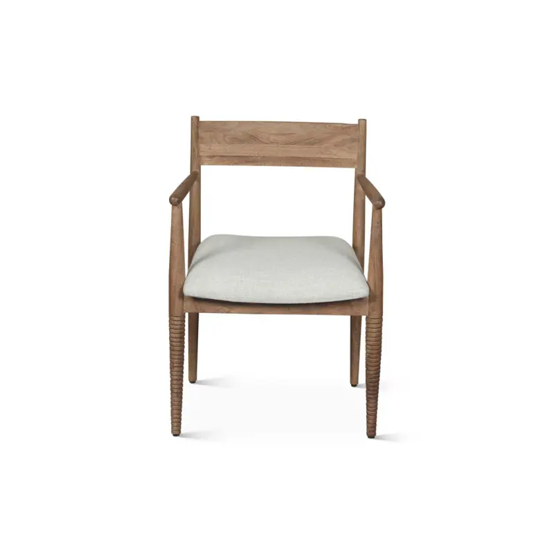 Bijou 22" Upholstered Dining Chair in Natural Brown