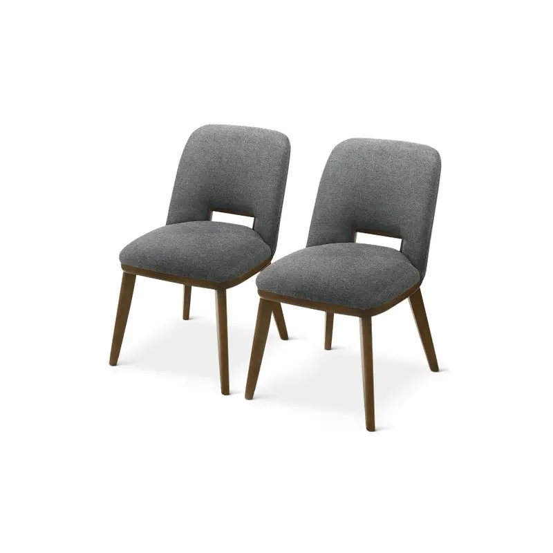 Blake Dark Grey Fabric Dining Chair (Set Of 2) - 19.3"