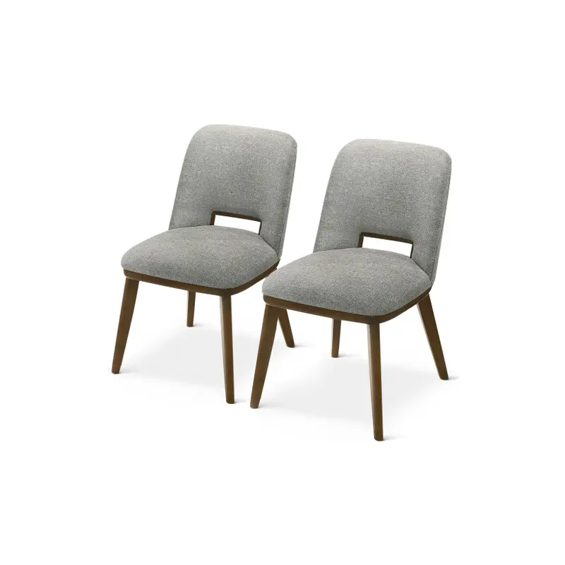 Blake Light Grey Fabric Dining Chair (Set Of 2) - 19.3"