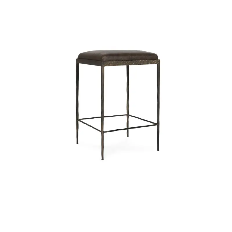 Bose Cocoa Brown Leather Counter Stool