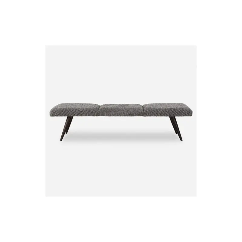 Bowtie Charcoal Fabric Bench